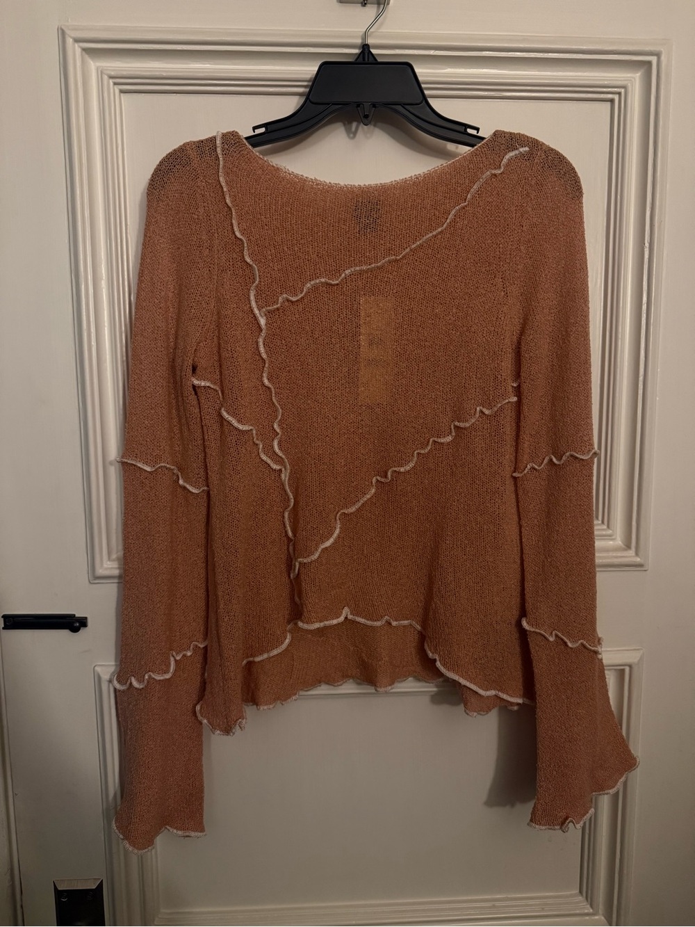 BDG by Urban Outfitters Women’s Open Knit Contrast Seam Lightweight Sweater